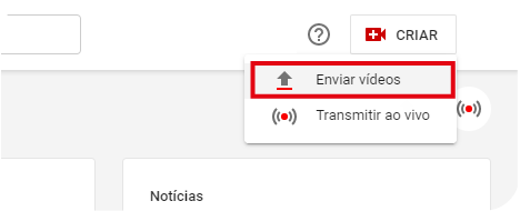 Como enviar vídeo no youtube