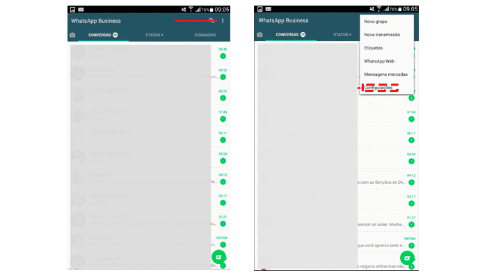 Configurar mensagem de saudação no WhatsApp Business