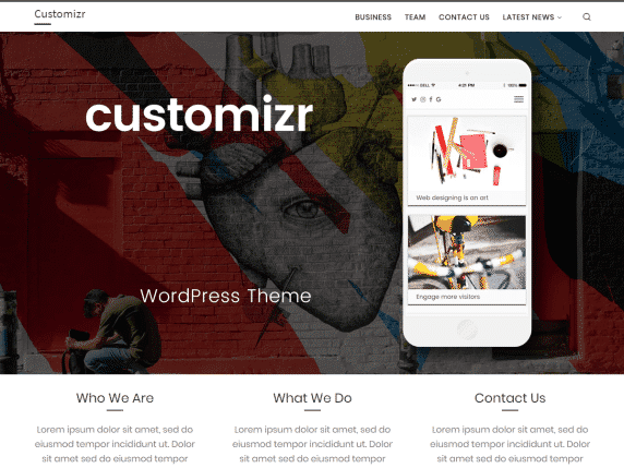 Customizr tema do wordpress